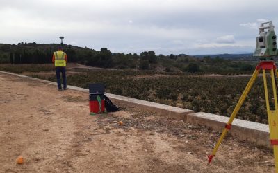 Levantamiento topográfico, transformación y replanteos para nueva plantación.
